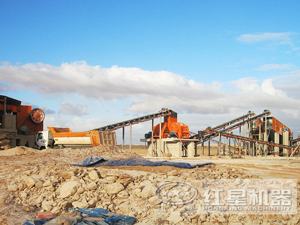 国内智慧砂石料生产线生产现场
